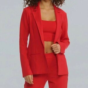 Commando neoprene CEO blazer in red